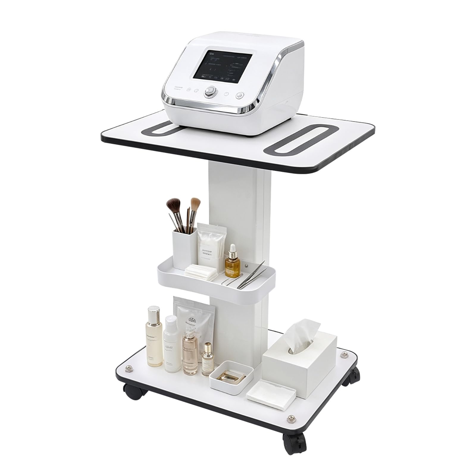 Chariot de coiffeur, chariot de laboratoire, chariot cosmétique avec 4