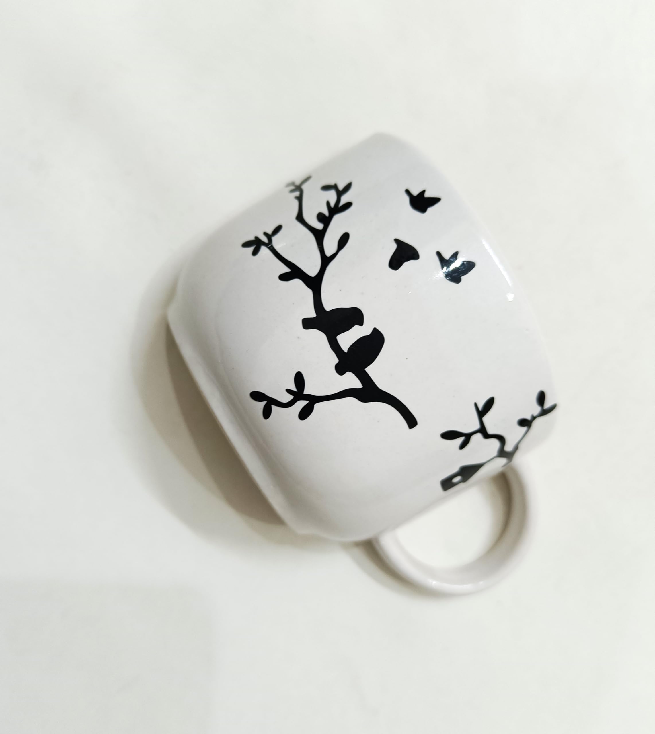 THE VINTAGE ARTEFACTS Ceramic Half Cup Planter White. Quoted (B0CTQWVFNZ) Amazon Price History, Amazon Price Tracker