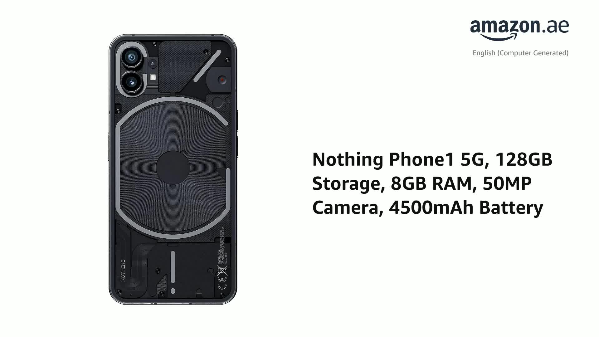 Nothing Phone1 5G Dual 128GB 8GB RAM Smartphone Factory Unlocked