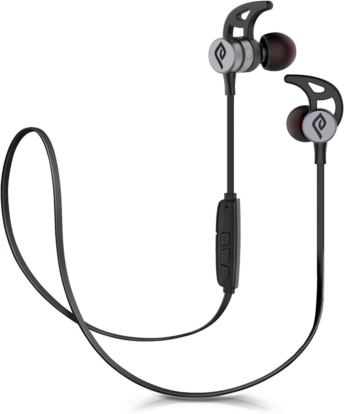 Parasom A1 Magnetic Bluetooth Headphones, V4.1 Wireless Stereo Bluetooth Earphones Sport Headset in-Ear Noise Isolation Headphone Earbuds for Gym Running -Sweatproof, Microphone (Black)