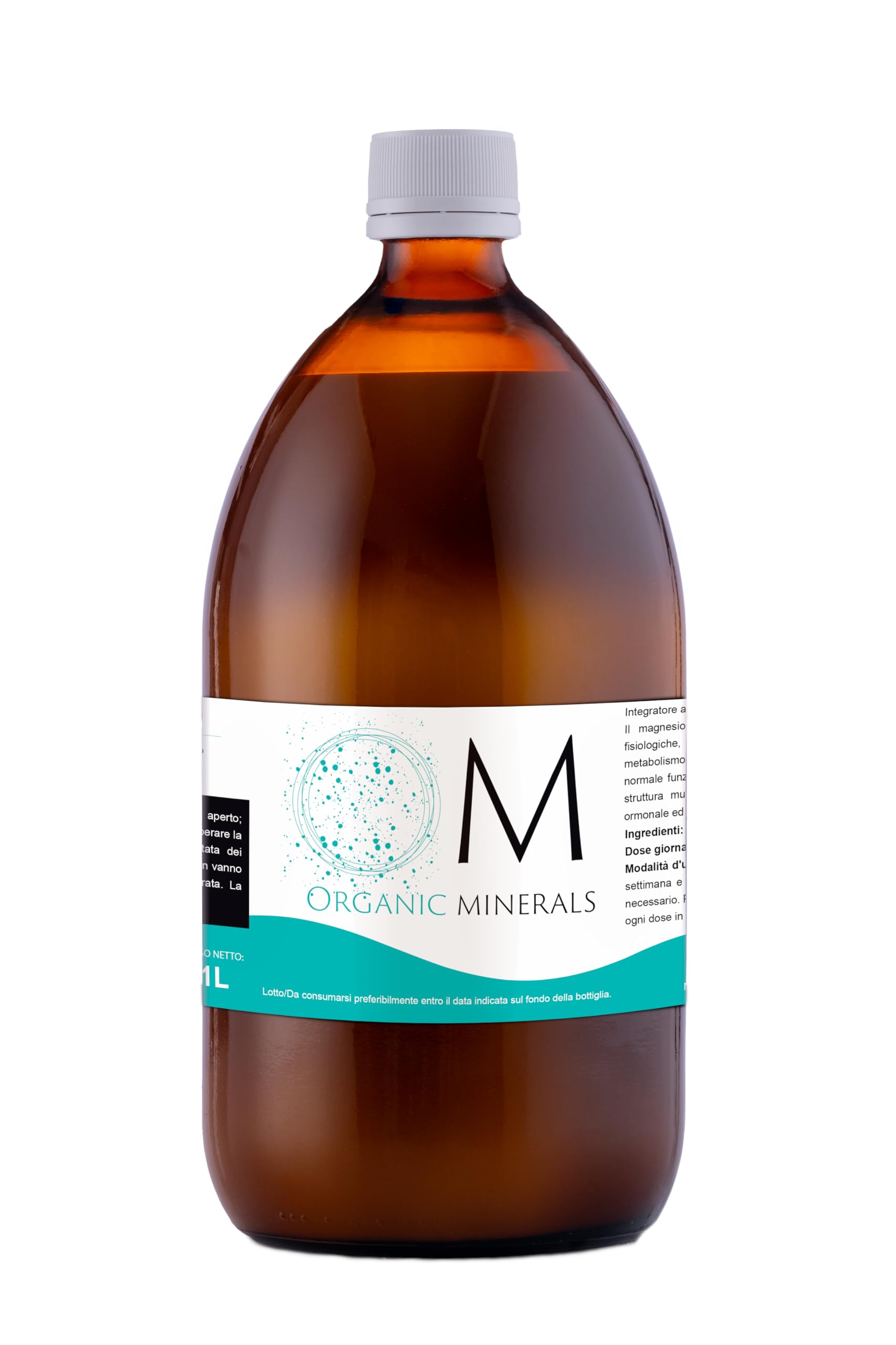 Ormus Organic Mineral 1000 mL - Ormus Premium - Ormus Concentrato - Acqua di mare - Ormus marino - Minerali - Oligoelementi - Mono-Atomi - Liquido - 1 unità