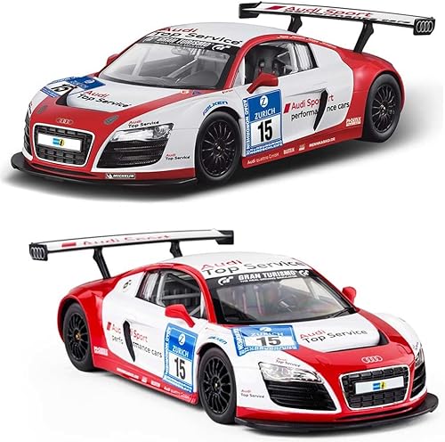Miniatura 5 de PowerTRC Modelo de rendimiento Audi R8 LMS de control remoto 114 con luces LED  RC eléctrico Hobby Racing Auto deportivo para niños, niñas y adultos