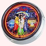 Horloge murale décorative Fluo Flipper Flash Williams 1979