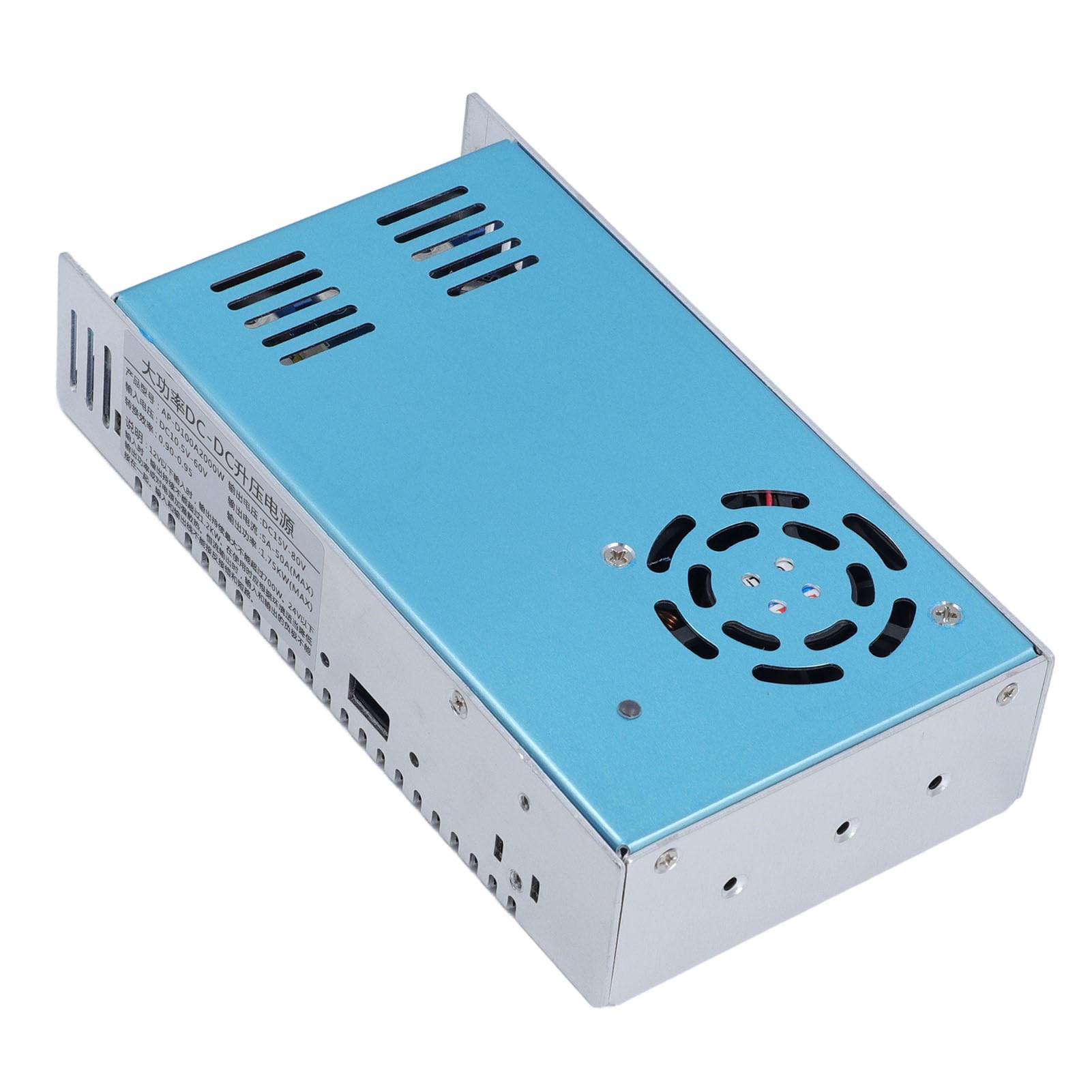 Przetwornica Prądu Stałego Dużej Mocy, Regulator Napięcia Step-up 2000 W 100 A do Taśm LED, Pompy, Telewizji Przemysłowej, Drukarki 3D, Komputera Laboratoryjnego, AP-D100A2000W,