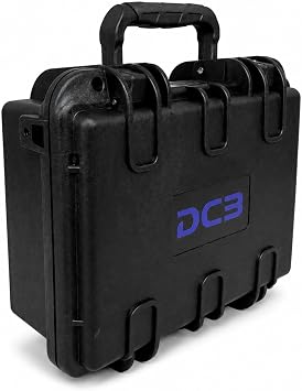 DCB Cases - Element 2501F Waterproof Hard Case with Foam Insert - IP67 Dustproof | Impact-Resistant | 9.84 x 8.58 x 4.45 Ext Dim | Pressure Valve | Lockable Protective Storage