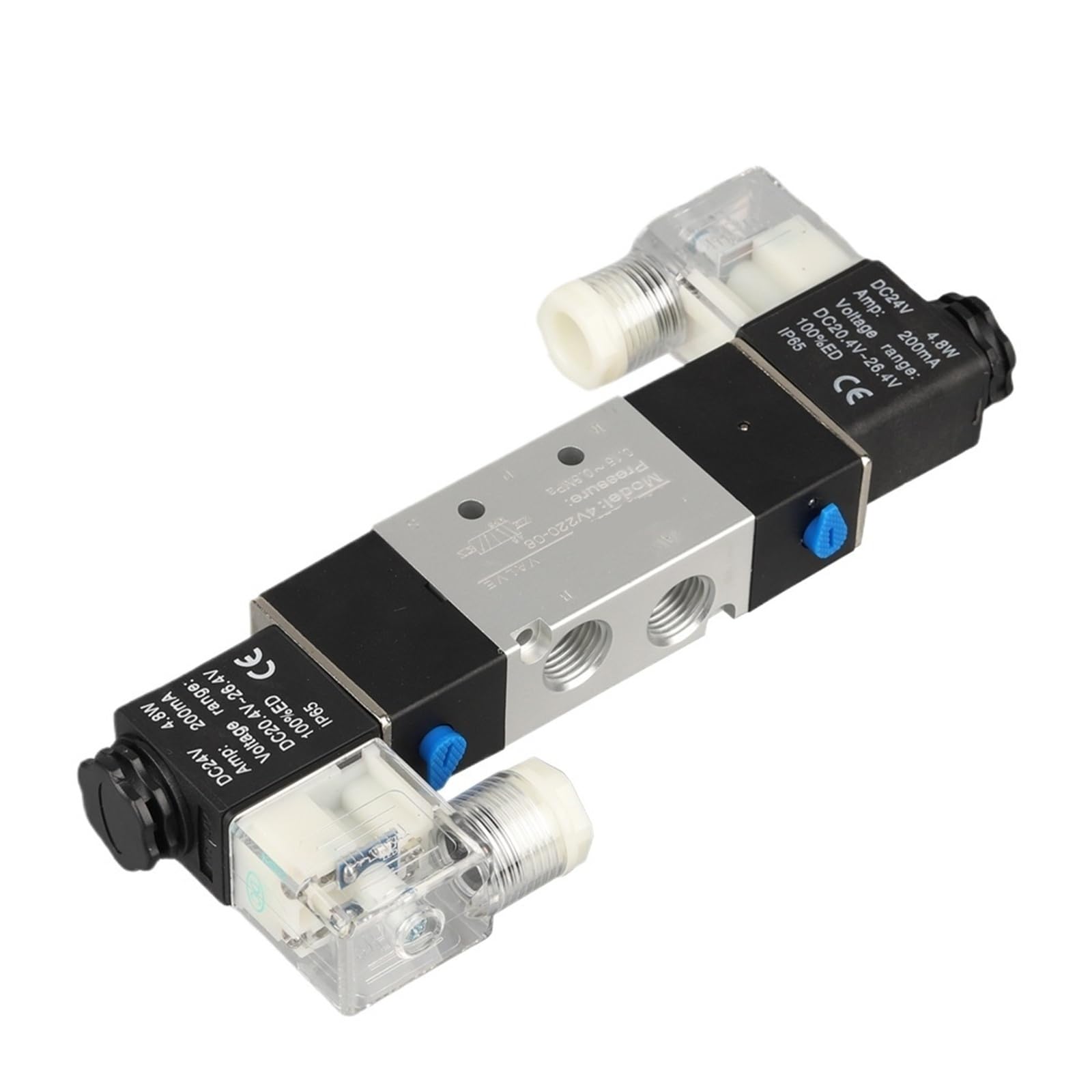 Électrovanne 5/2 voies 4V220-08 pour contrôle de vérin double effet