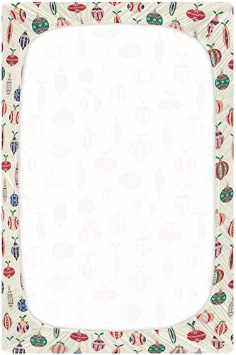 Miniatura 2 de Cartoon Christmas Balls Crib Sheets - Stretchy Fitted Crib Sheets for Boys Girls, Unisex Cozy Baby Crib Sheet 27 x 39 x 5 Inches