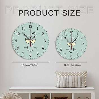 Amazon.co.jp: 掛け時計 スポンジ ボブ イカルド フェイス 置き時計