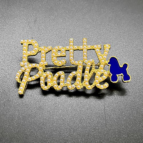 Fashion SIGMA GAMMA RHO Sorority Letter Pretty Poodle Brooch Pin for SGR Girls4