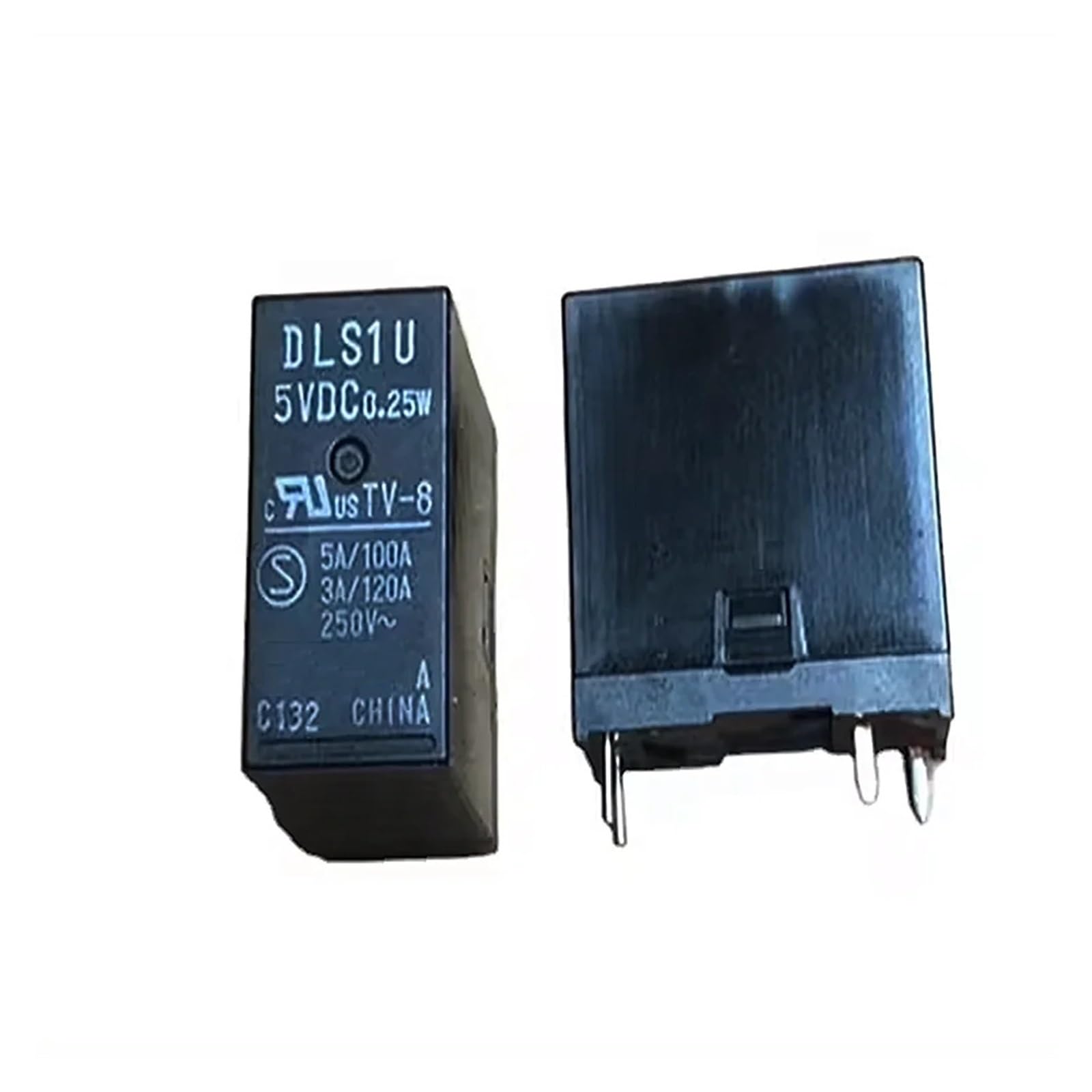 ICXLPMC 2PCS DLS1U 5VDC Power Relay 5A 250VAC 4 Pins
