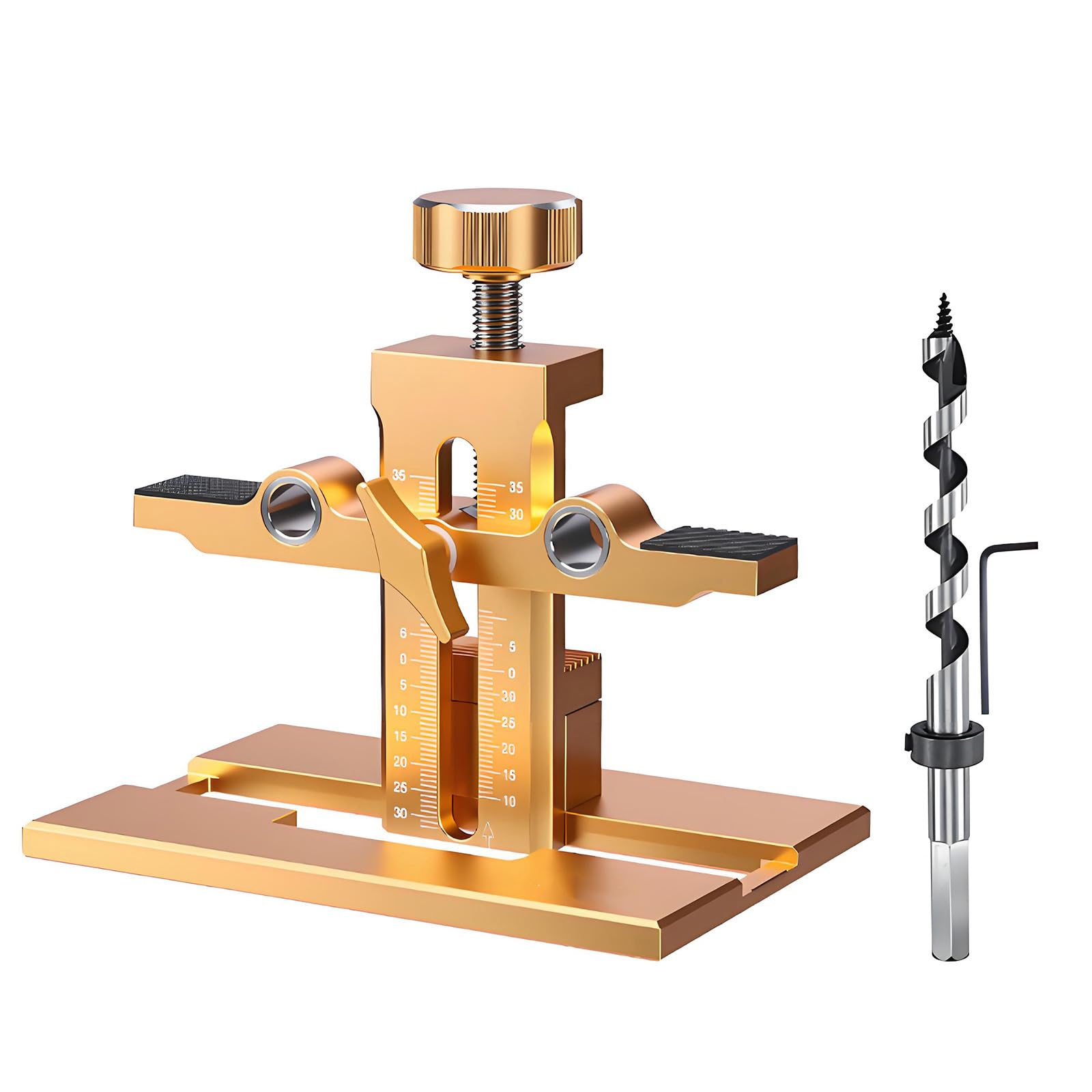 Metal Cabinets Hardware Jigs, Cabinet Handle Template Tool, Adjustable Punching Locator and Drill Template Guide Cabinet Door Installation Locator