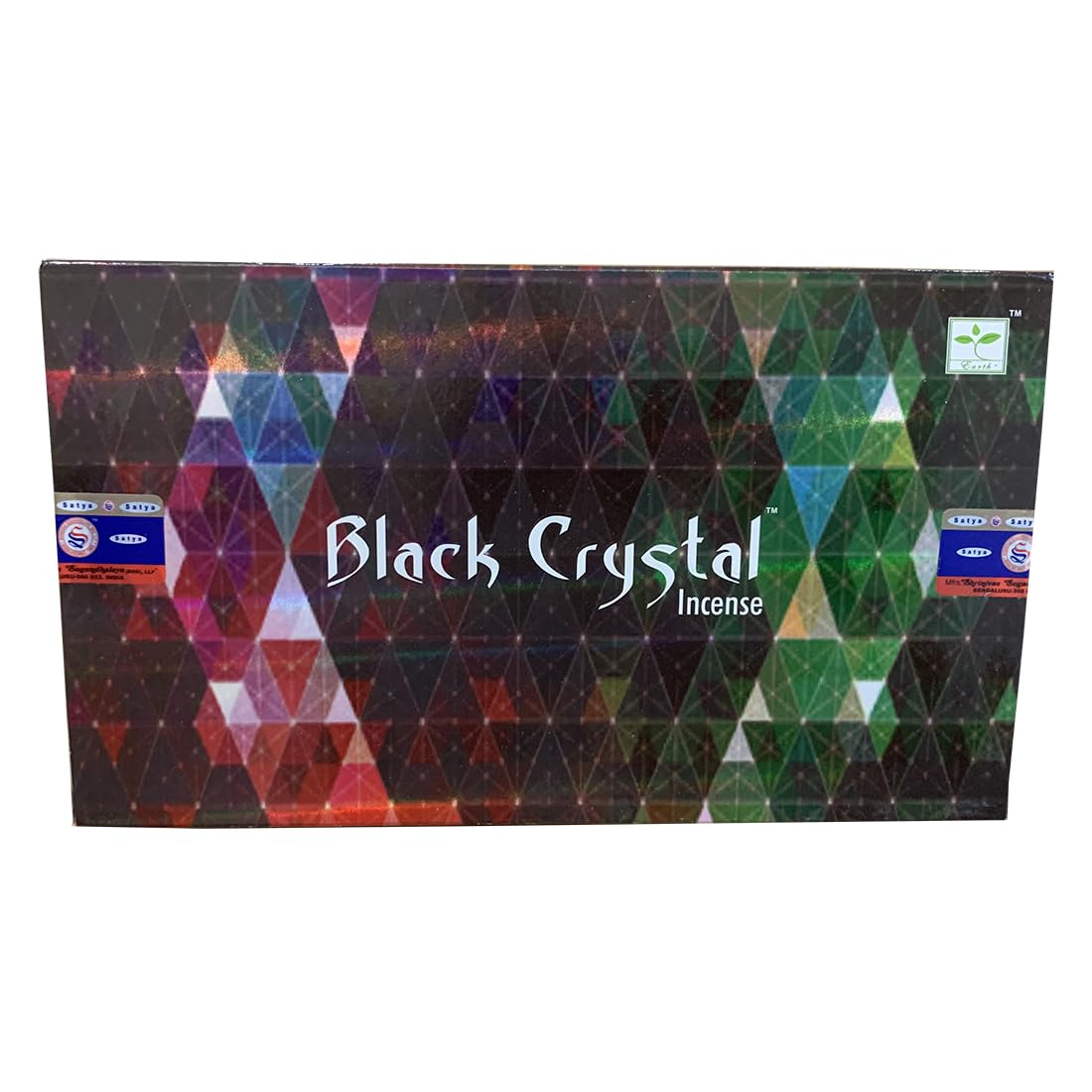Giftlocaluk Mysterious, Crisp, With Ozone-Like And Woody Notes Satya Black Crystal Incense Sticks - Mystical & Grounding Scent For Protection 240 Sticks (12X20)