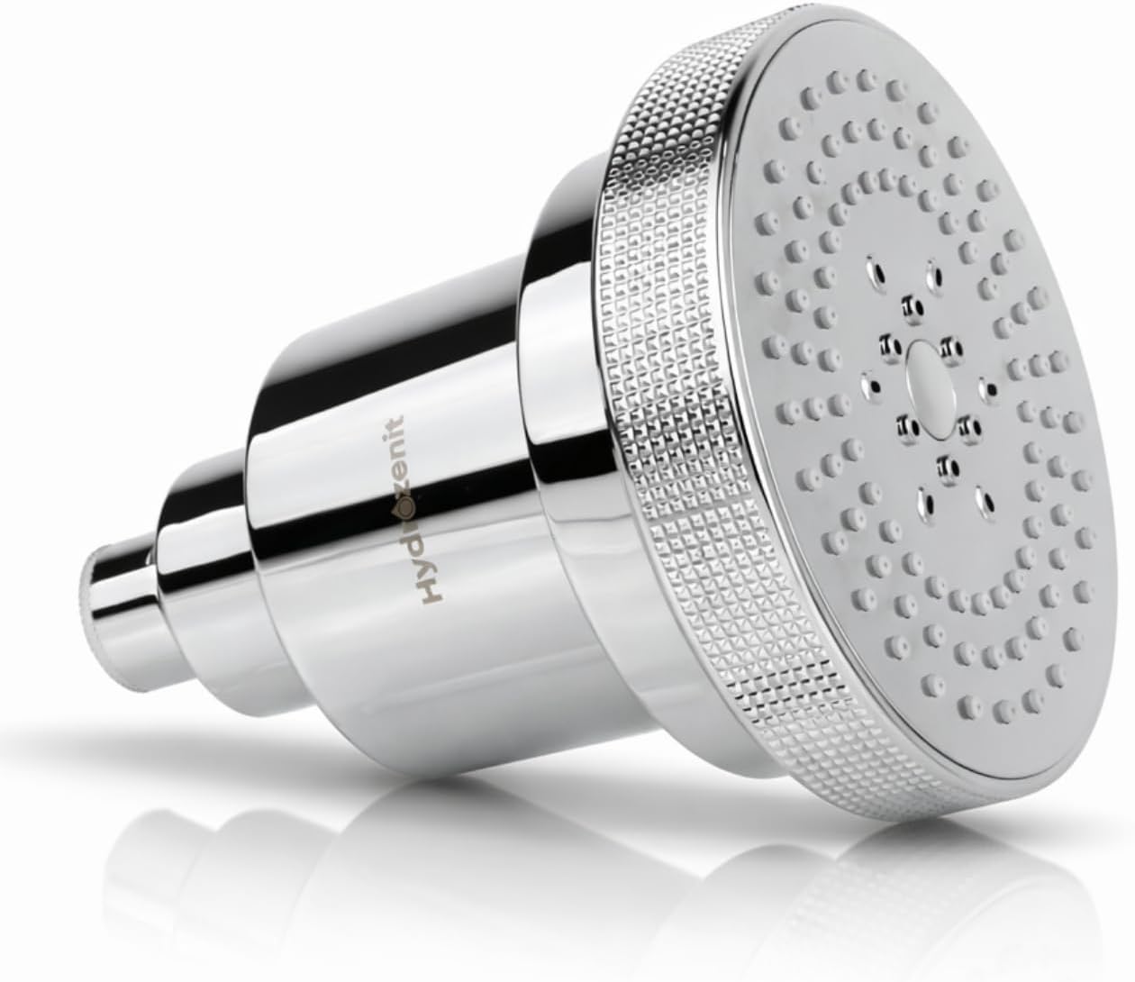 HYDROZENIT Filtered Shower Head, 3 Spray Modes, Chrome - 25-Stage Showerhead Water Softener for Softer Skin & Healthier Hair - High Pressure Rain Shower Head with Filters KDF-55 and Activated Carbon