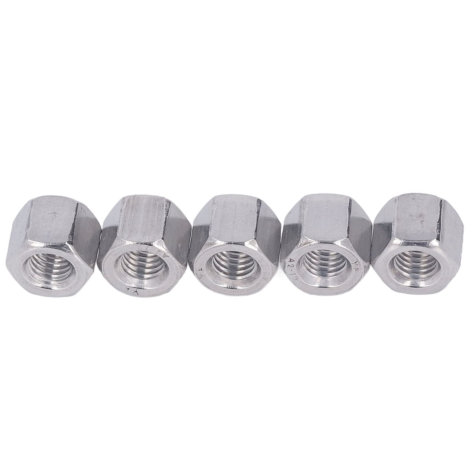 Respicefinem 10Pcs Hex Coupling Nut Made of Premium 304 Stainless Steel Rustproof and M10 Connector Nut Ideal for Bolts Studs Machine Screws Threaded Rods Easy to Assemble and