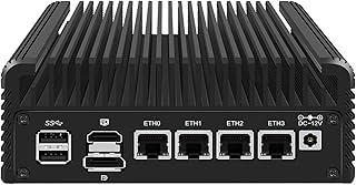 2.5GbE Firewall Appliance, Intel N100, 4* Intel I226 Ethernet Port, 32GB DDR5 4800MHz, 1TB NVMe SSD, Mini PC Router, TPM2.0/AES-Ni