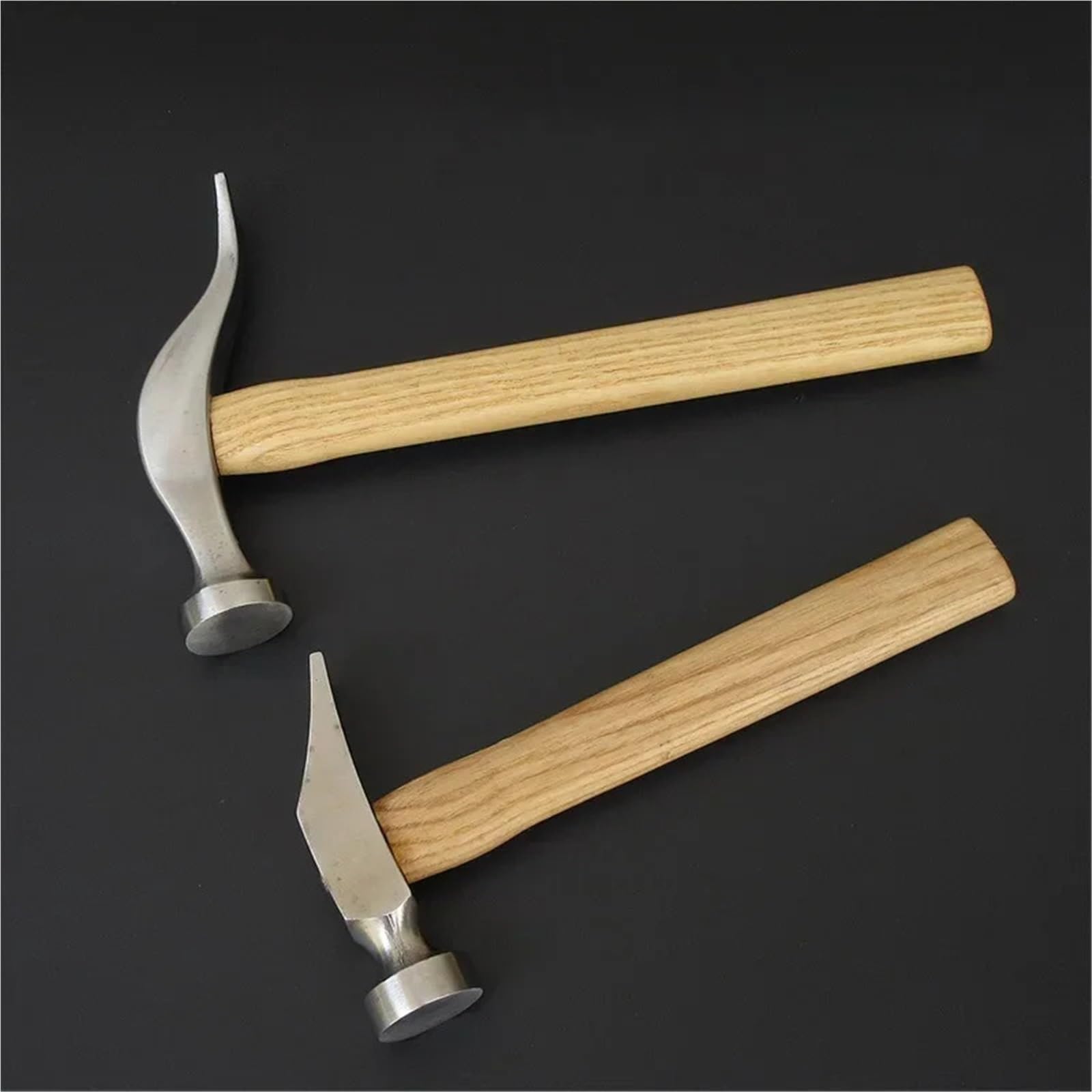 Strumento con manico in legno fatto a mano superiore martello da carpentiere for maschiare i punti a, allacciare e realizzare scarpe(Color 2)