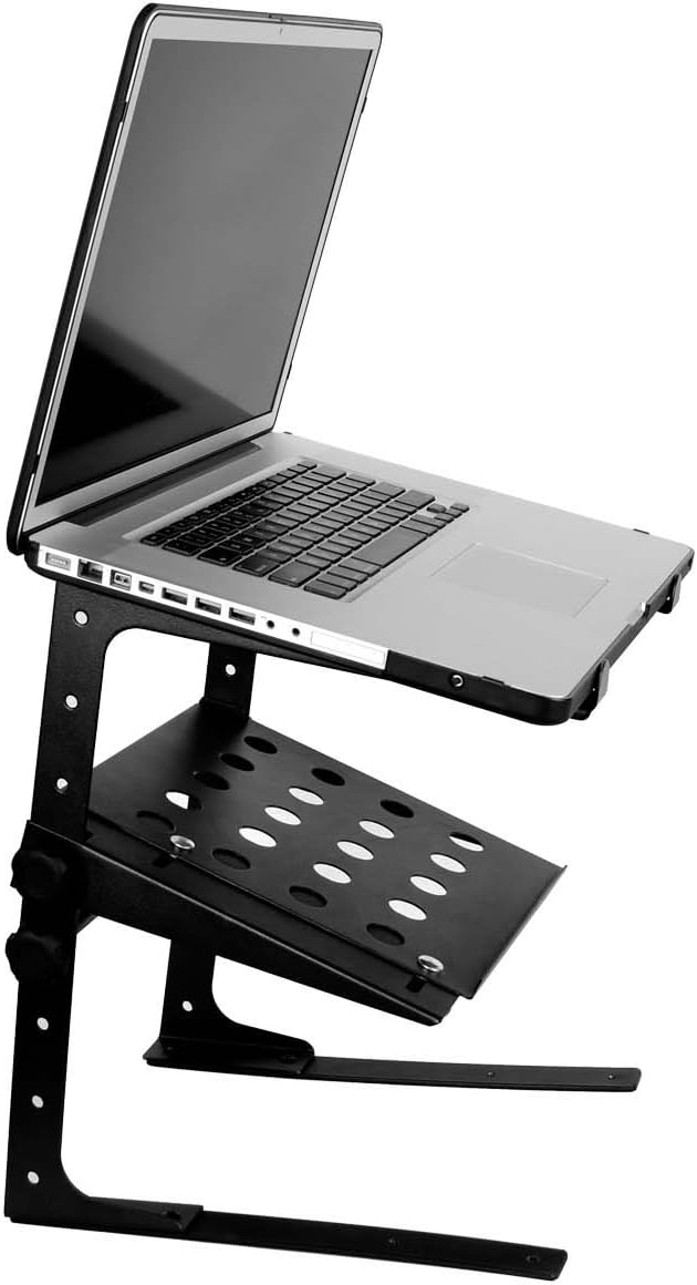 Accenta LAP-1 Adjustable Multi-Level DJ Laptop Stand with Shelf
