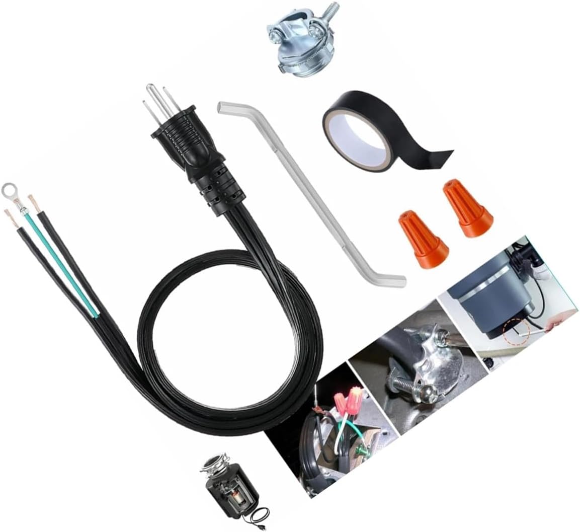 3 FEET Garbage Disposal CRD-00 Power Cord KIT Garbage,Replacement for INSINKERATOR OEM