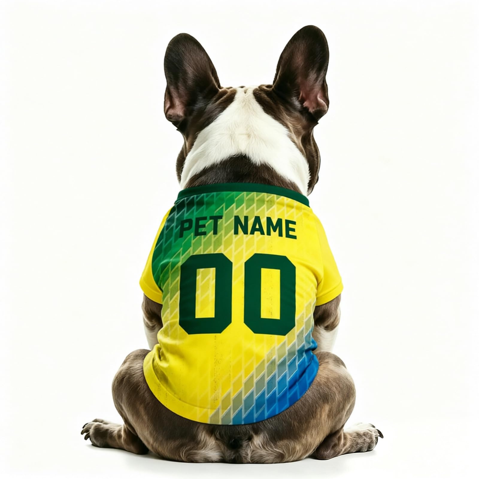 Personalised Dog T Shirt with WM EM Pet Apparel – Custom Name Number, Breathable Pullover Design, XS-5XL for Small Medium Dogs, Ideal Pets Gifts