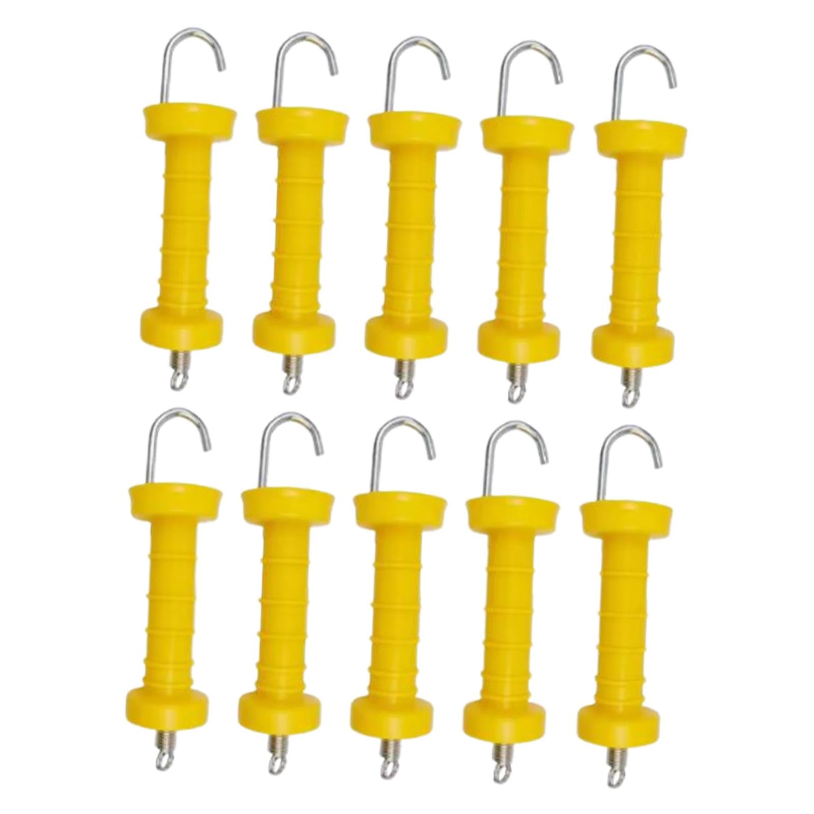perfk 10 Pezzi Fence Electric Gate Spring Manicole Isolanti Manico di Recinzione a Molla Semplice, Accessori per Recinzione del Ranch, per Il Giardino