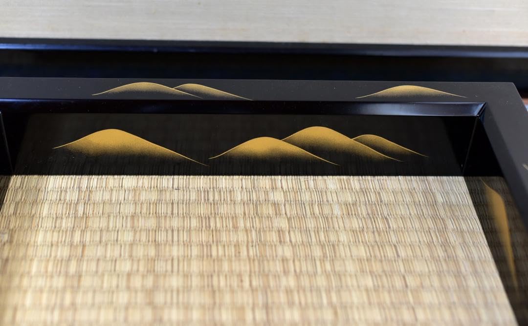 Amazon.co.jp: 真塗蒔絵炉縁 蒔絵富士柄極上 お茶道具／囲炉裏 元箱