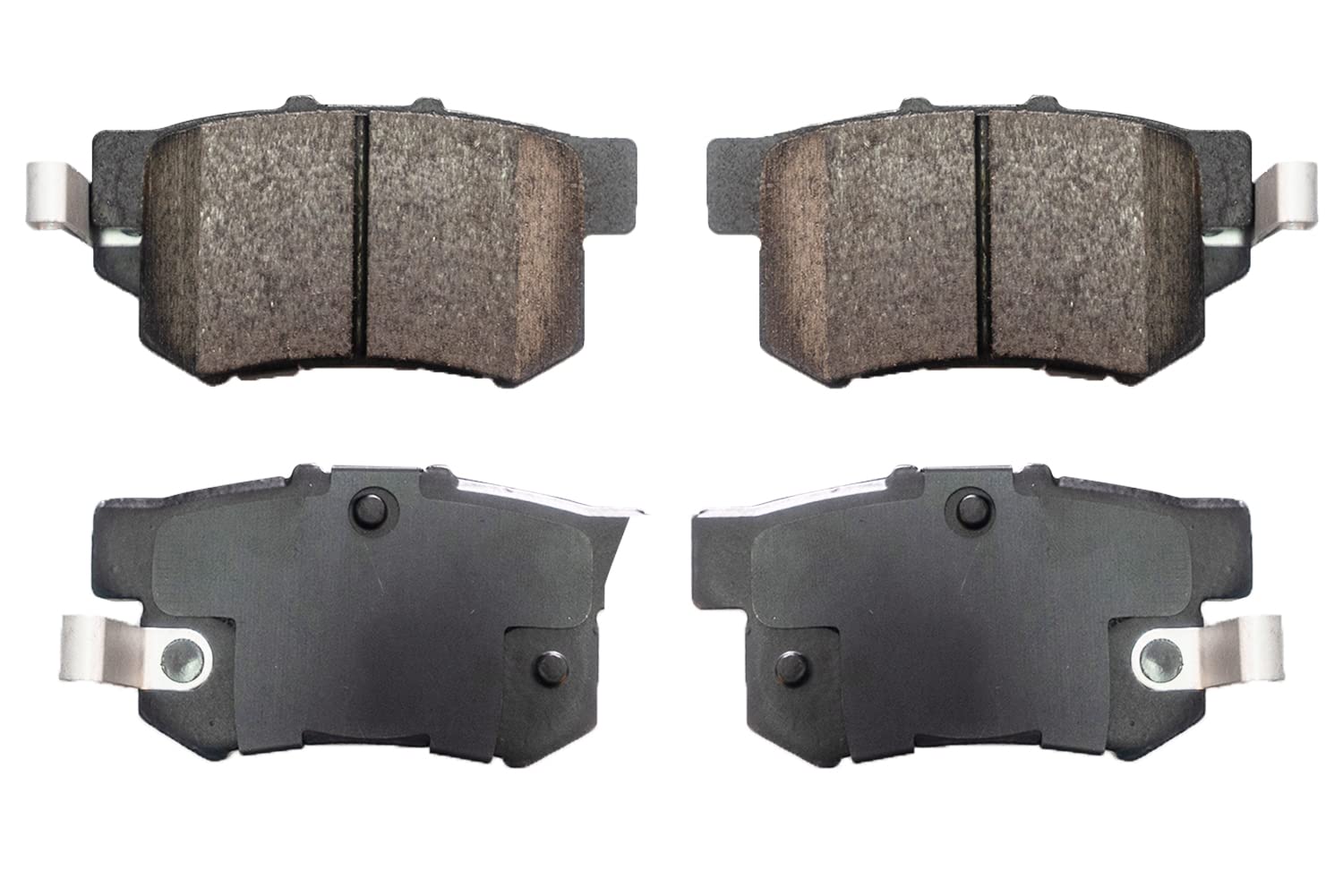 D537 Premium Ceramic Rear Brake Pad Replacement for 2002-15 Civic,2011-15 Honda CR-Z,1991-2007 Accord,2004-08 TSX,2013-18 ILX,2010-13 Suzuki Kizashi Hardware Fit Included