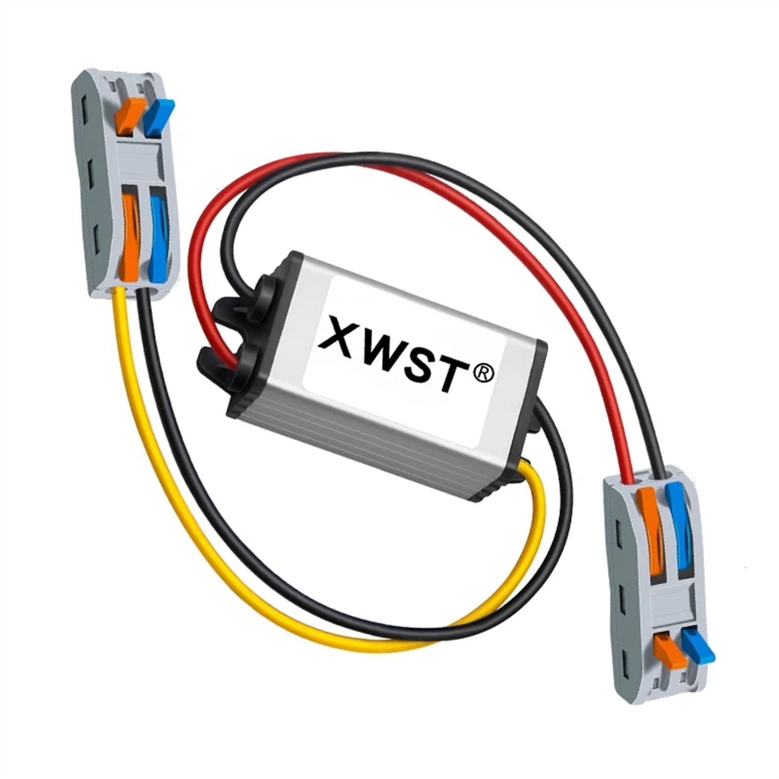 Przetwornica mocy DC 24 V na 12 V 1A do 35 A Step Down 24V na 12 V DC przetwornik napięcia z regulatorem buck(5A Aluminum)