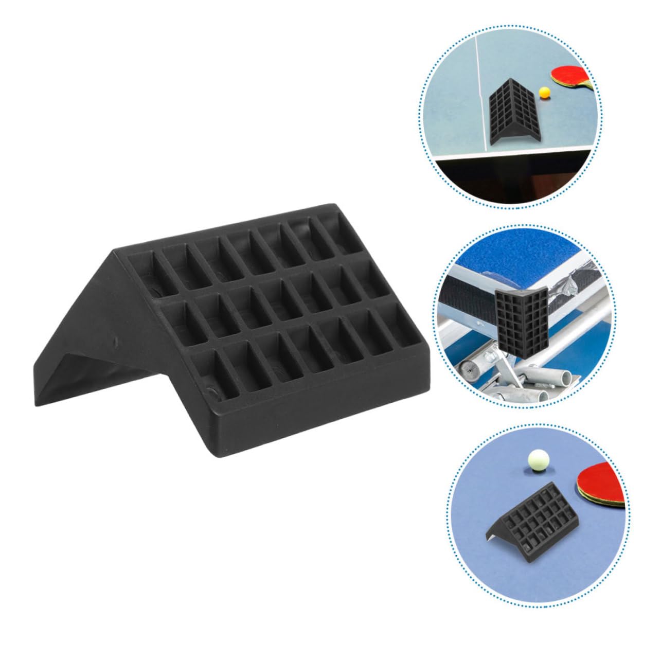 TOYANDONA 3 Set Tavolo Pong con Angolari Protezione Resistente Facile Installare Nera Estende La Durata del Tavolo Tennis 4 * 3