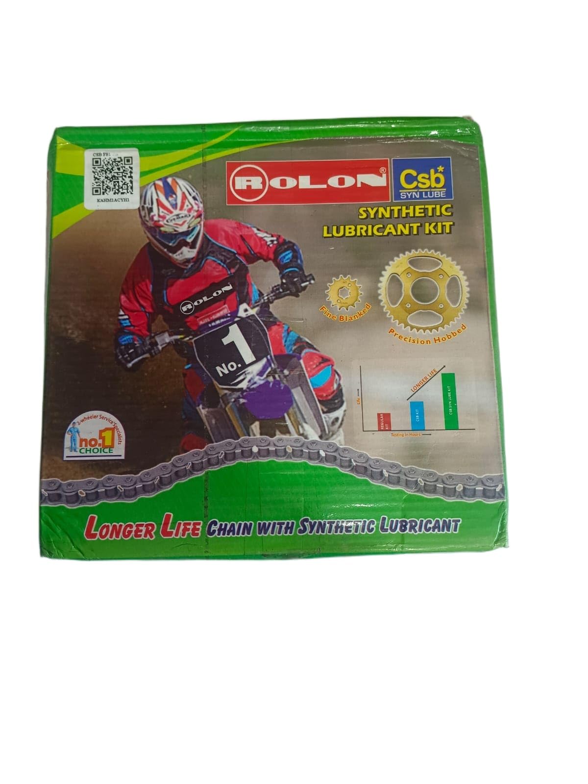 Chain Sprocket Compatible with Glamour Drive Chain Hardened Chain Sprocket Kit, Compatible with Hero Glamour Motorcycle Size 108 L/14T/43T-picture-22