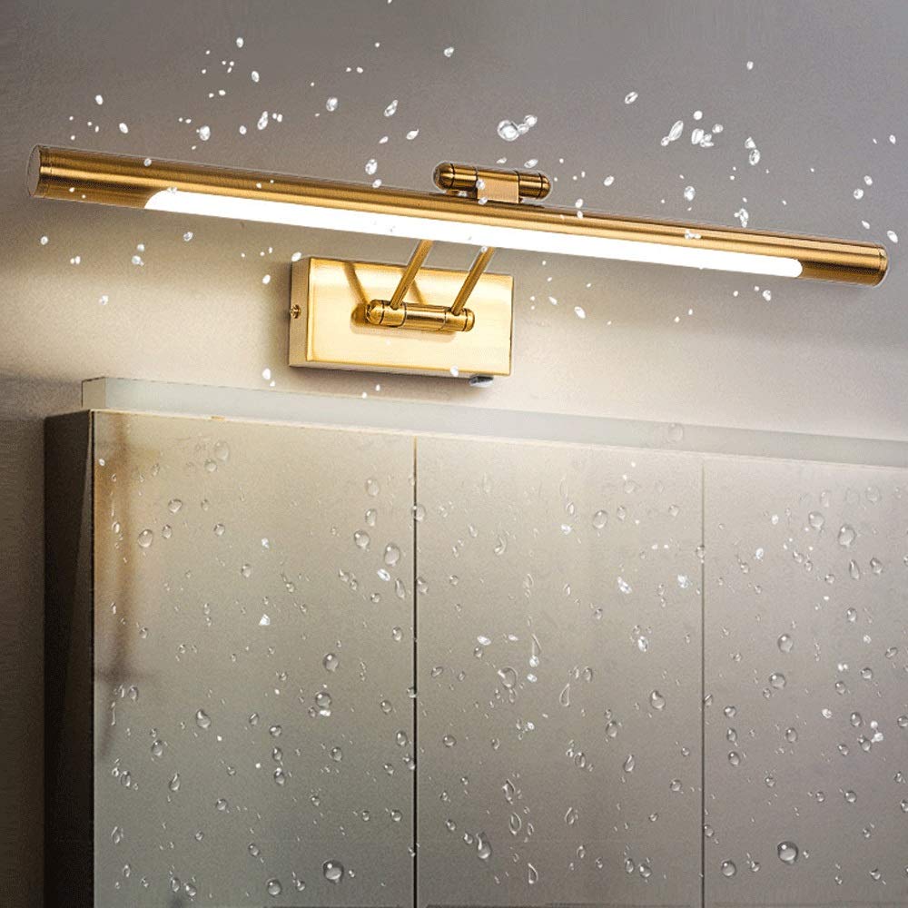Luci da parete, Lampada da parete for bagno 5W Lampada da specchio for trucco moderna a LED con interruttore Angolo regolabile Lampada for foto rifinita in metallo Raccordo for bagno, 3 modalità di il