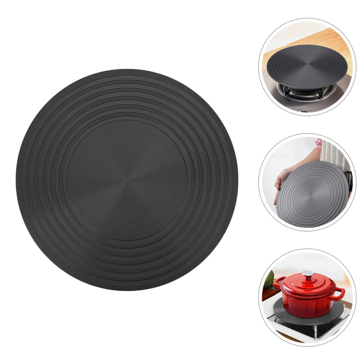 Difusor de Calor para Cocina de Gas de Aluminio Propiedades Antideslizantes, Compatible Utensilios de Vidrio y Esmalte para Cocinar al Aire Libre y Hervir Sopas
