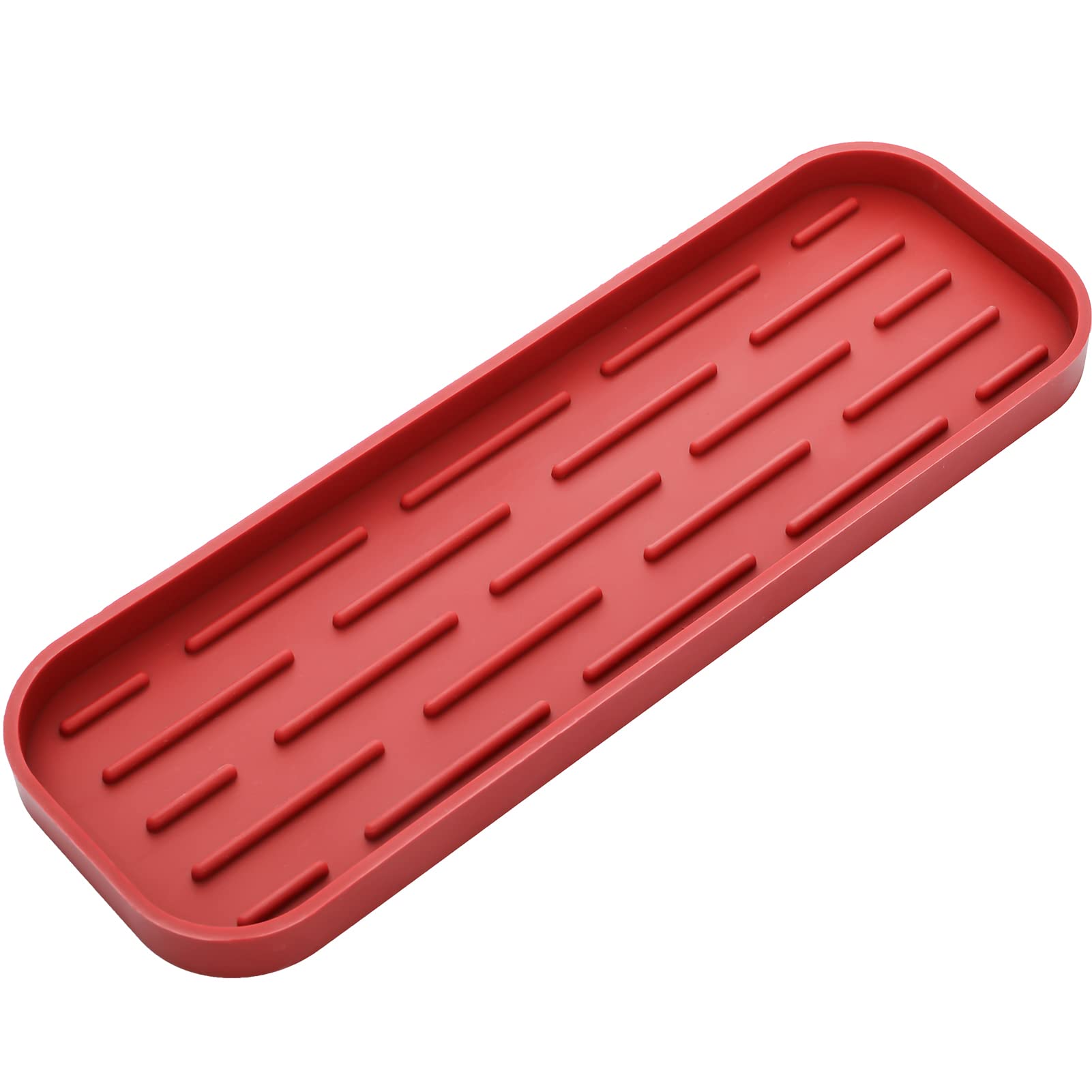 MicoYang Silicone Kitchen Sink Organizer Tray for Multiple Usage,Eco-Friendly Sponges Holder for Kitchen Bathroom Counter or Sink,Dish Soap Dispenser,