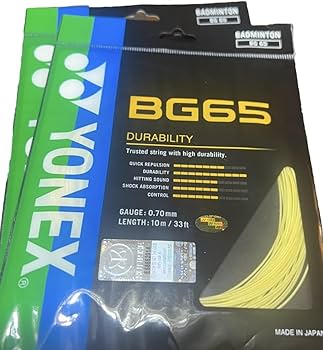 Amazon | YONEX BG 65 バドミントンストリング - 10m - アンバー