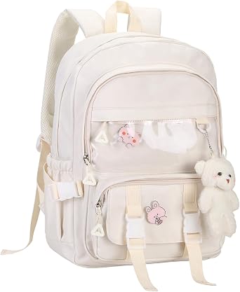 Phaoullzon Kawaii Girls Backpack for Kids Cute Teens School Bookbag Anime