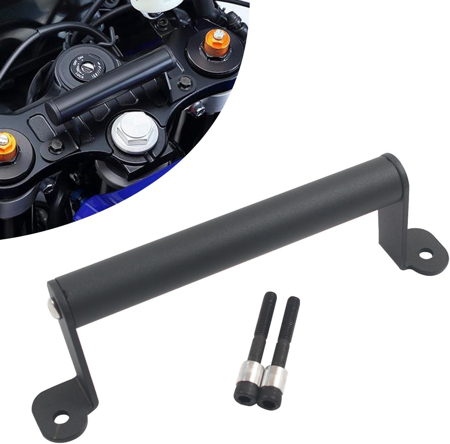 Motorcycle Phone GPS Navigation Mount Bracket Holder Expansion Crossbar Black Compatible with Yamaha YZF R7 YZF-R7 2022 2023
