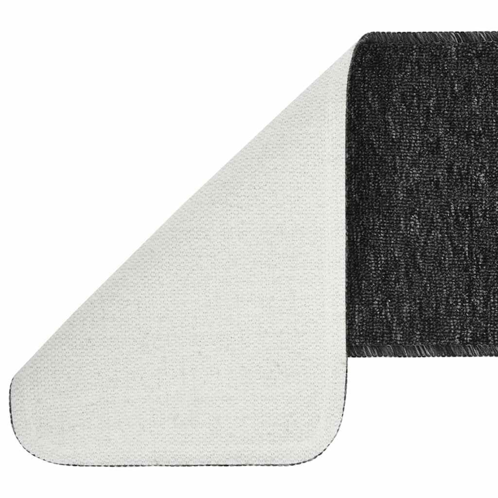 Tappetini per gradini, antiscivolo, 20 x 75 cm, 15 pezzi, antracite