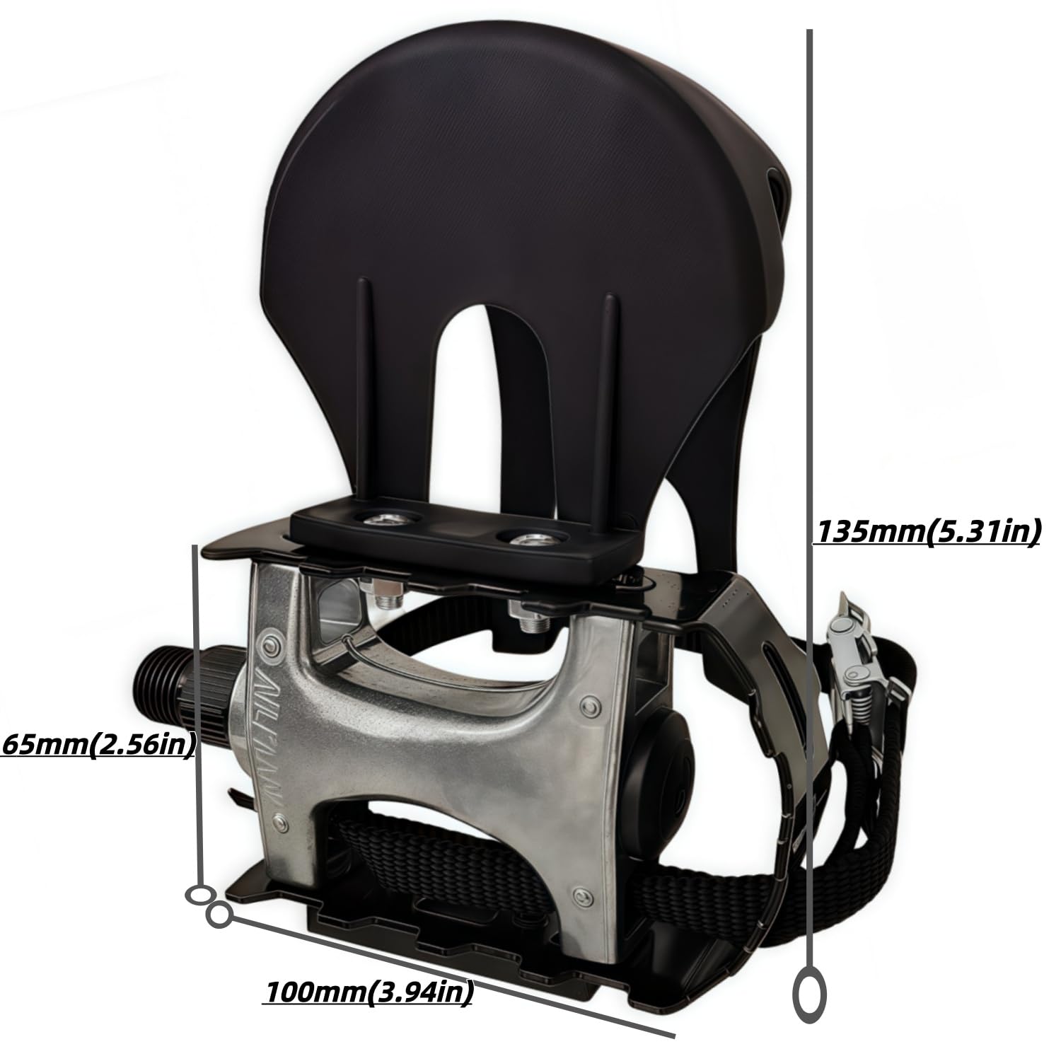 Amazon.com : YBEKI Pro-Grade Spin Bike Pedals with Toe Clips & 4D