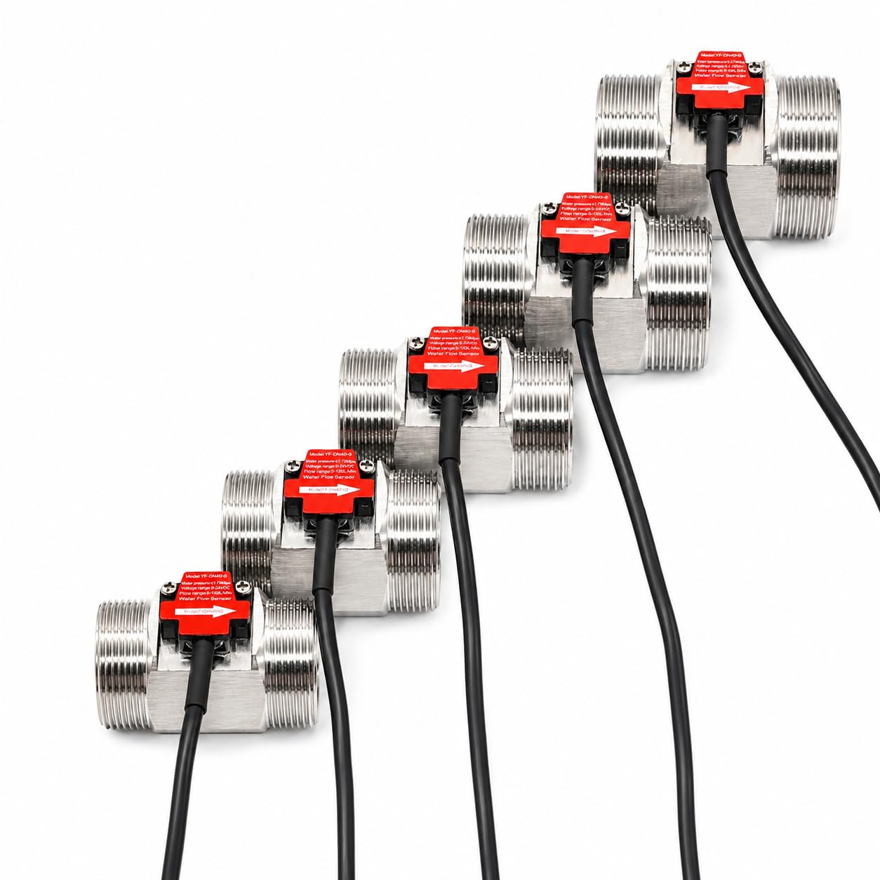 Débitmètre à impulsions YF-D40-S en acier inox pour un contrôle ultra précis