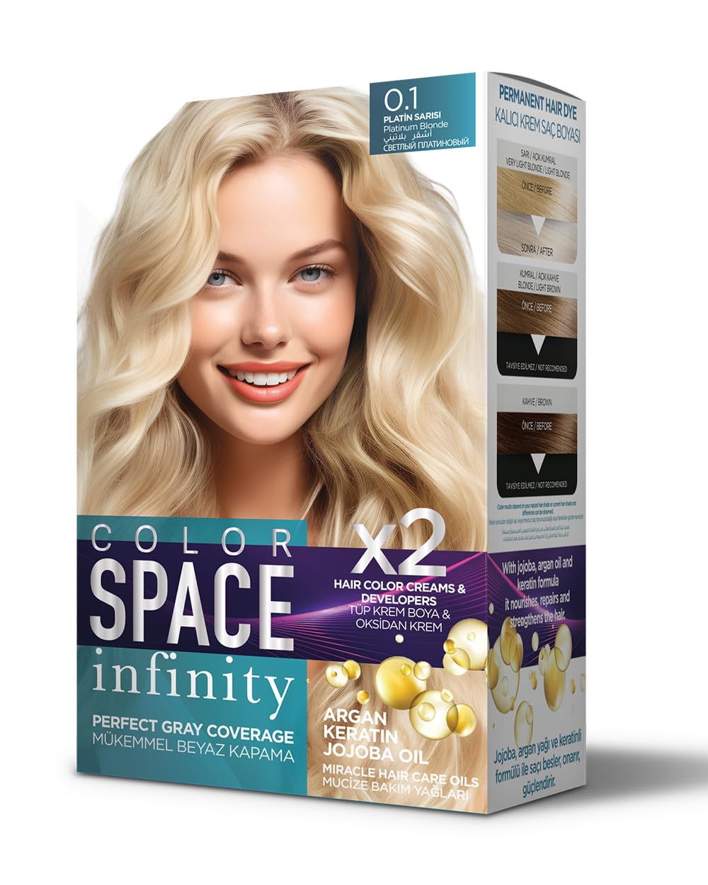Color Space Infınıty Set Saç Boyası 0.1 Platin Sarısı