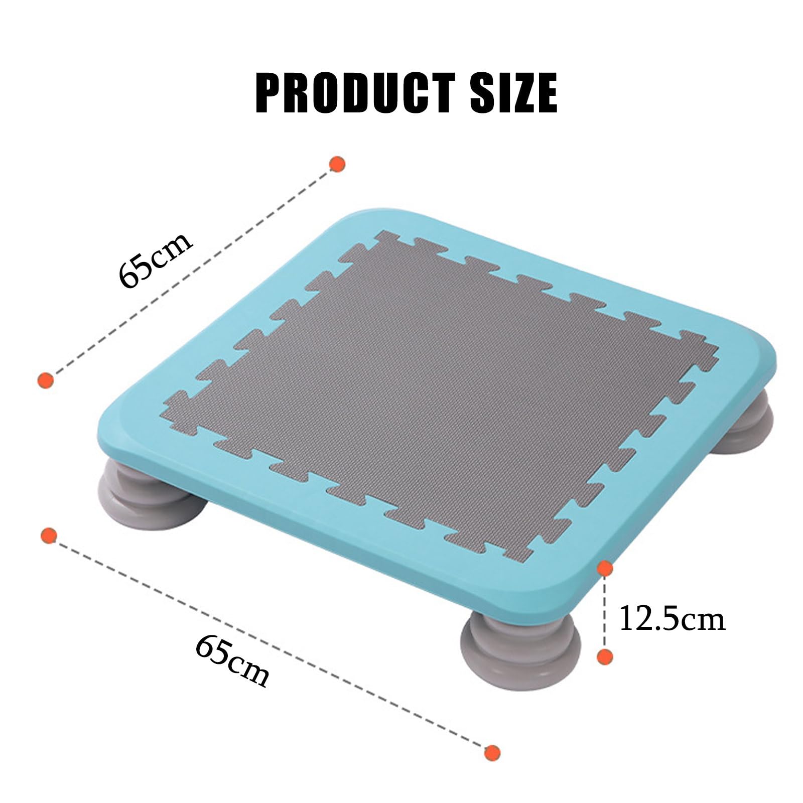 Mini trampolín para uso en interiores, diseño seguro y duradero con almohadillas de espuma de poliuretano, equipo sensorial para fitness y diversión, fácil de limpiar y desmontar