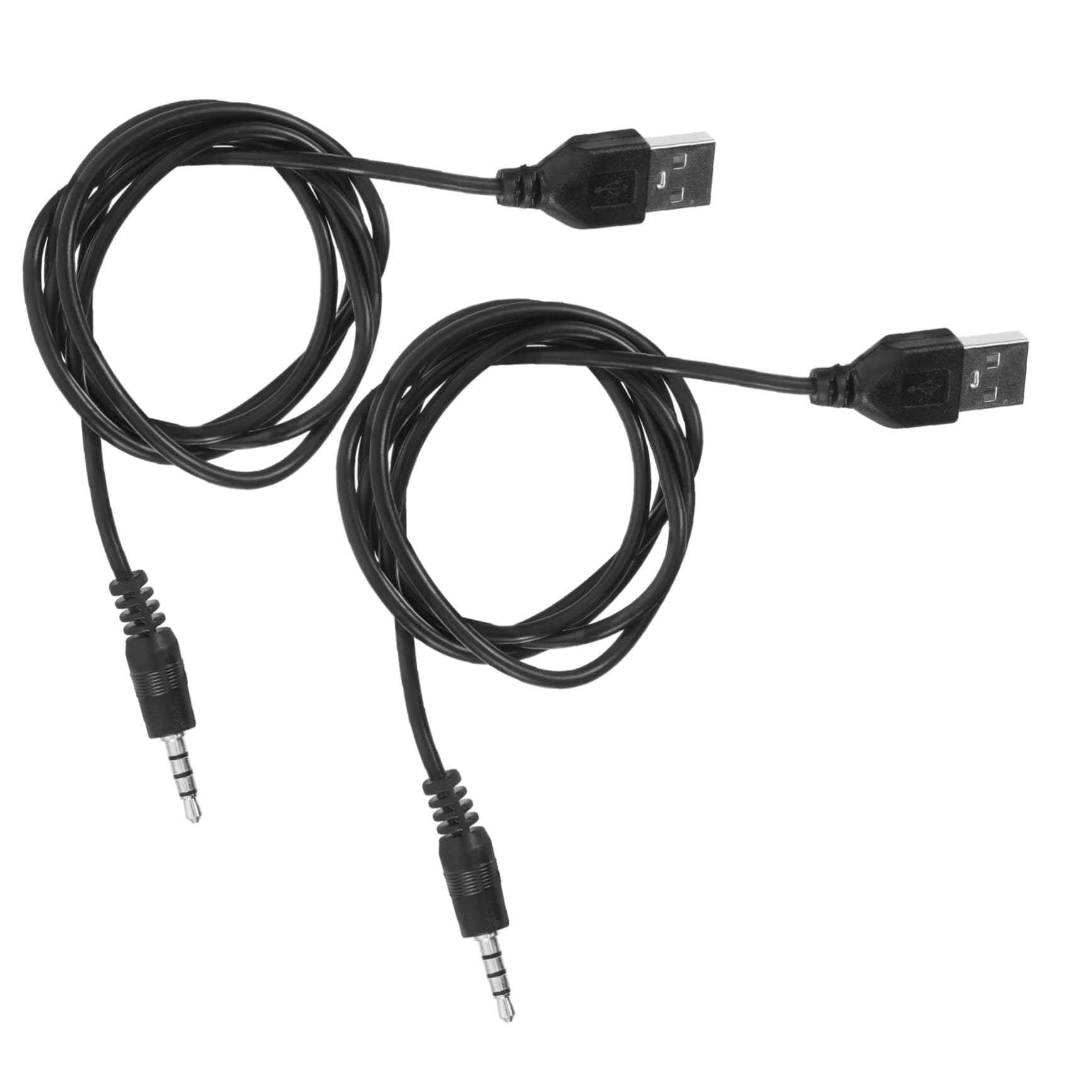 Amazon.co.jp: 2個 丸穴電源コード USB - 3.5mm充電ケーブル 充電器