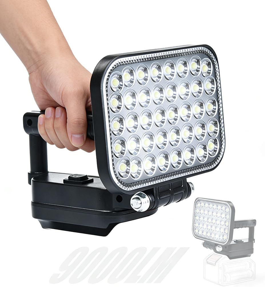 35W 9000LM Cordless LED Work Light (Battery Not Included)