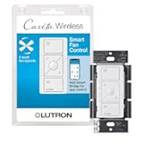 Caseta Smart Fan Speed Control Switch &lpar;Lutron Smart Hub Required&rpar;&comma; Single-Pole&comma; PD-FSQN-WH&comma; White