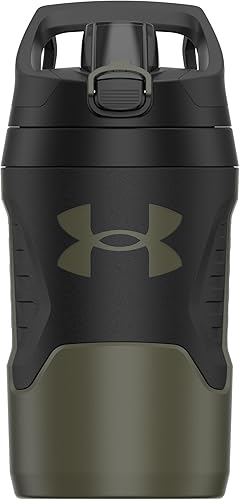 Miniatura 2 de Under Armour Botellas de agua aisladas de 32 onzas, jarra de agua deportiva con gancho para cerca, resistente a fugas para béisbol, fútbol y más,