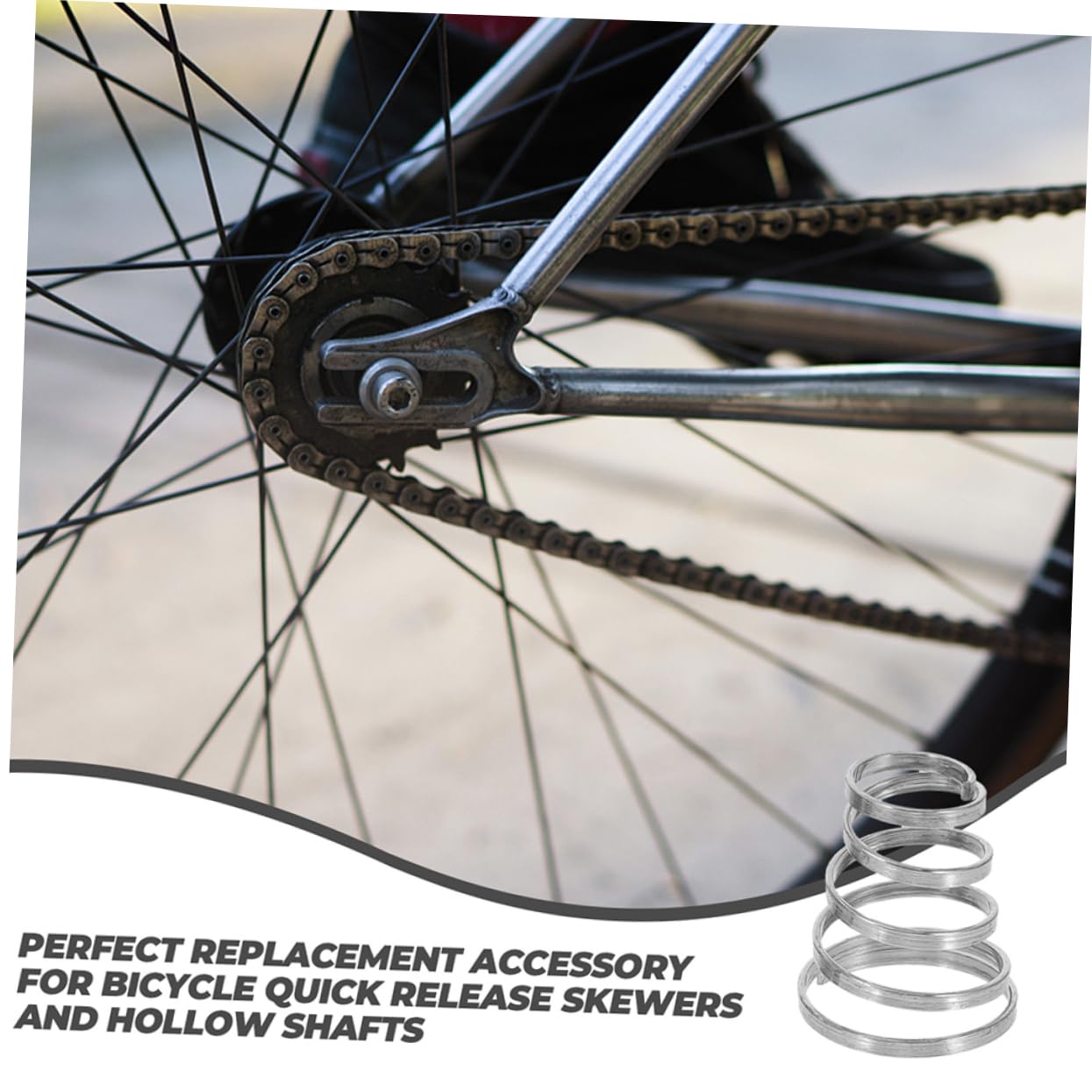 GAROZATION 20pcs Road Bike Wheel Skewer Springs Quick Release Parts for Mountain and Road Enhanced Safety Stability Versatile Use for Front Rear Skewers