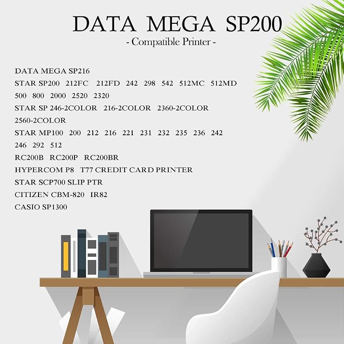 Cinta negra compatible para impresora Star SP200 12 unidades miniatura 5