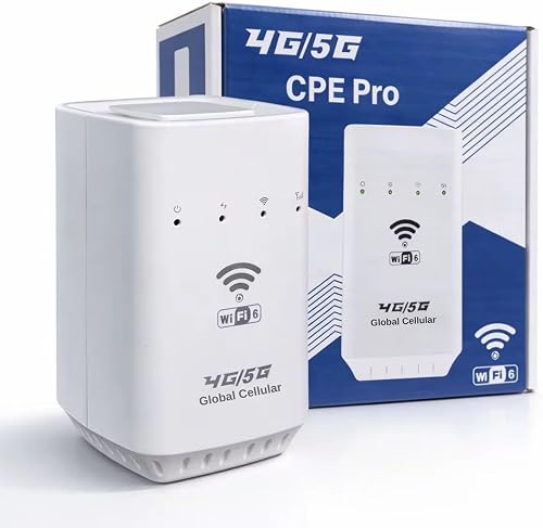 WiFi Router 4G LTE SIM Card WiFi 6 Router 300Mbps CPE Pro - Plug & Play - SIM Card Slot - LAN Port