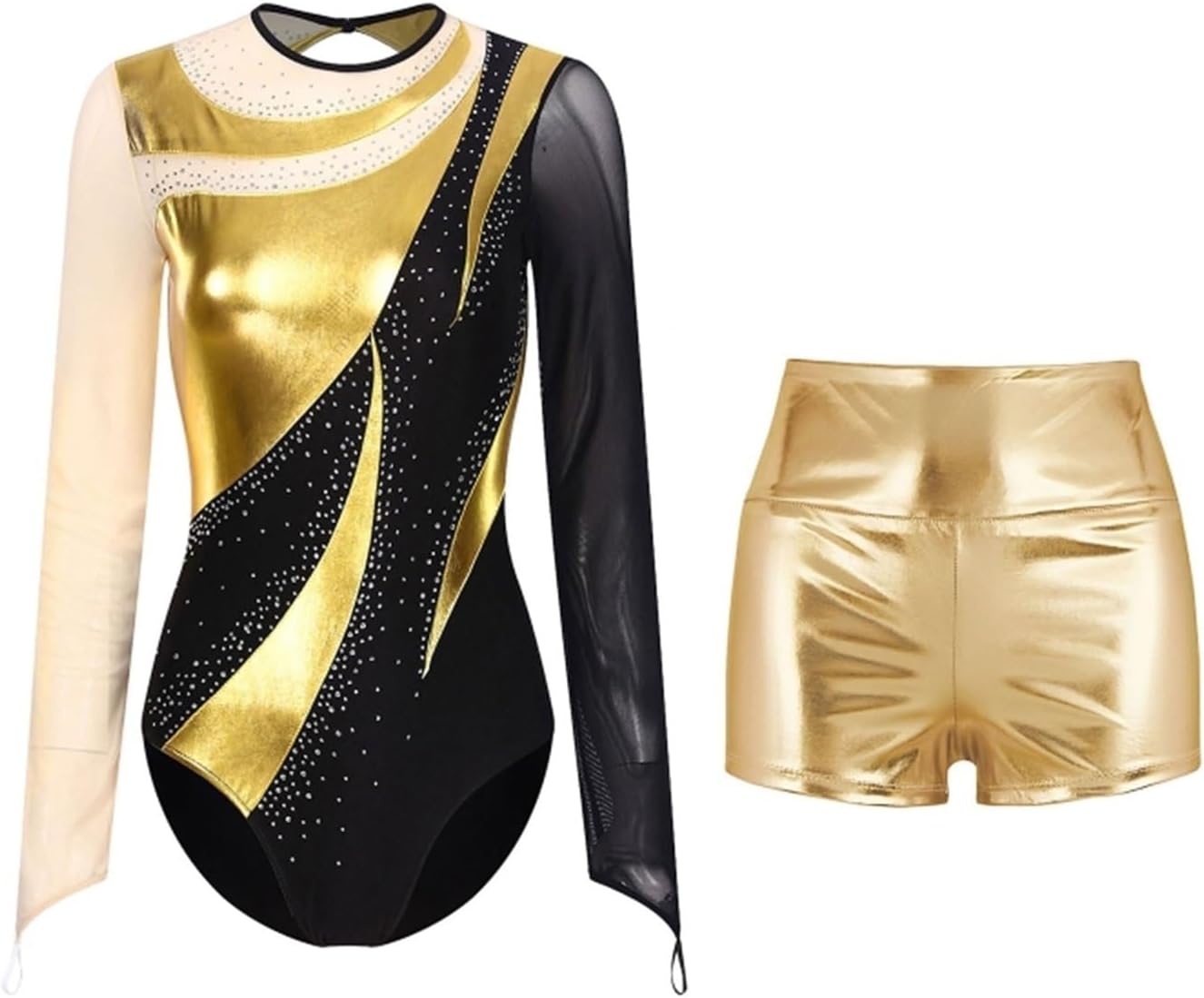 Competition Bodysuits For Women Modern Stage Dance Costume Performance Wear Leotards Gymnastics Clothing