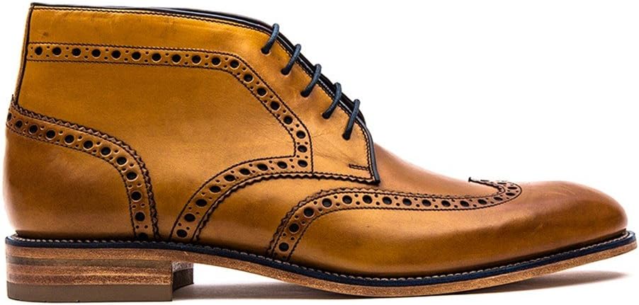 Errington Mens Leather Brogue Boots