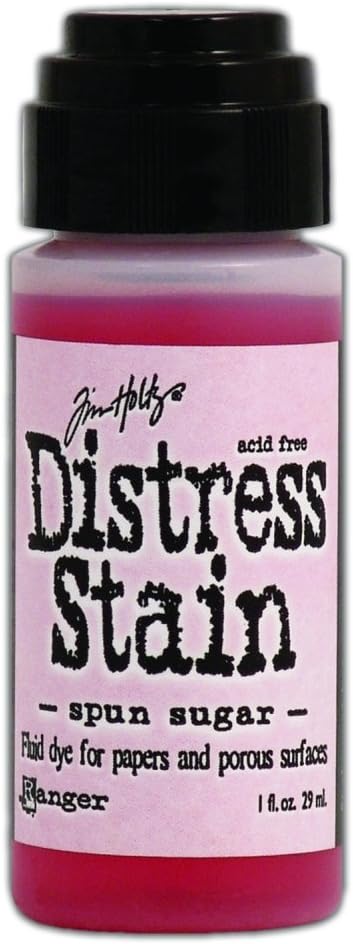 Ranger TDW-29885 Tim Holtz Distress Stain Fluid Water-Based Dye, Spun Sugar, 1-Ounce